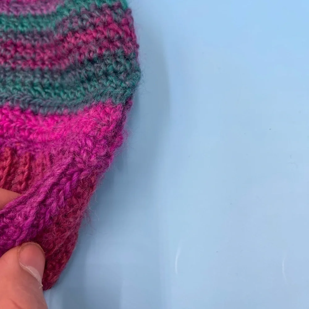 Hand Knitted Colorful Beanie